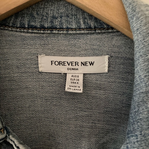 SOLD Forever New Light Blue Denim Jacket - Picture 3 of 3